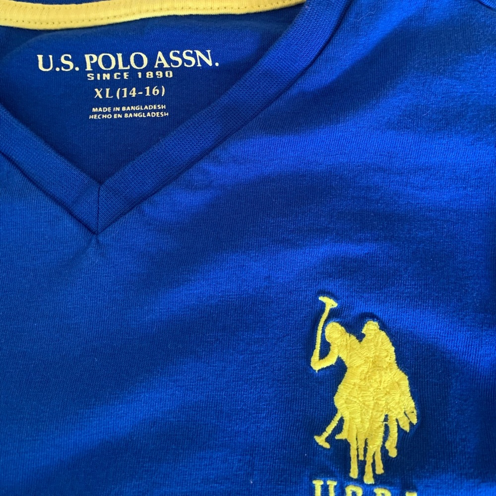 Boys Us Polo Assn Short Sleeve T Shirt Embroidered … - Picture 3 of 5